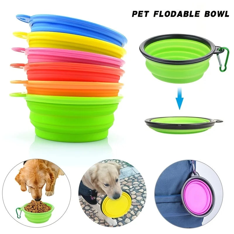 Comedero Plegable Silicona TPR para Perros y Gatos