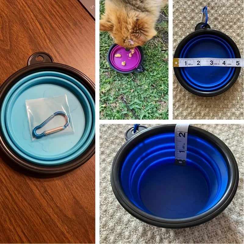 Comedero Plegable Silicona TPR para Perros y Gatos