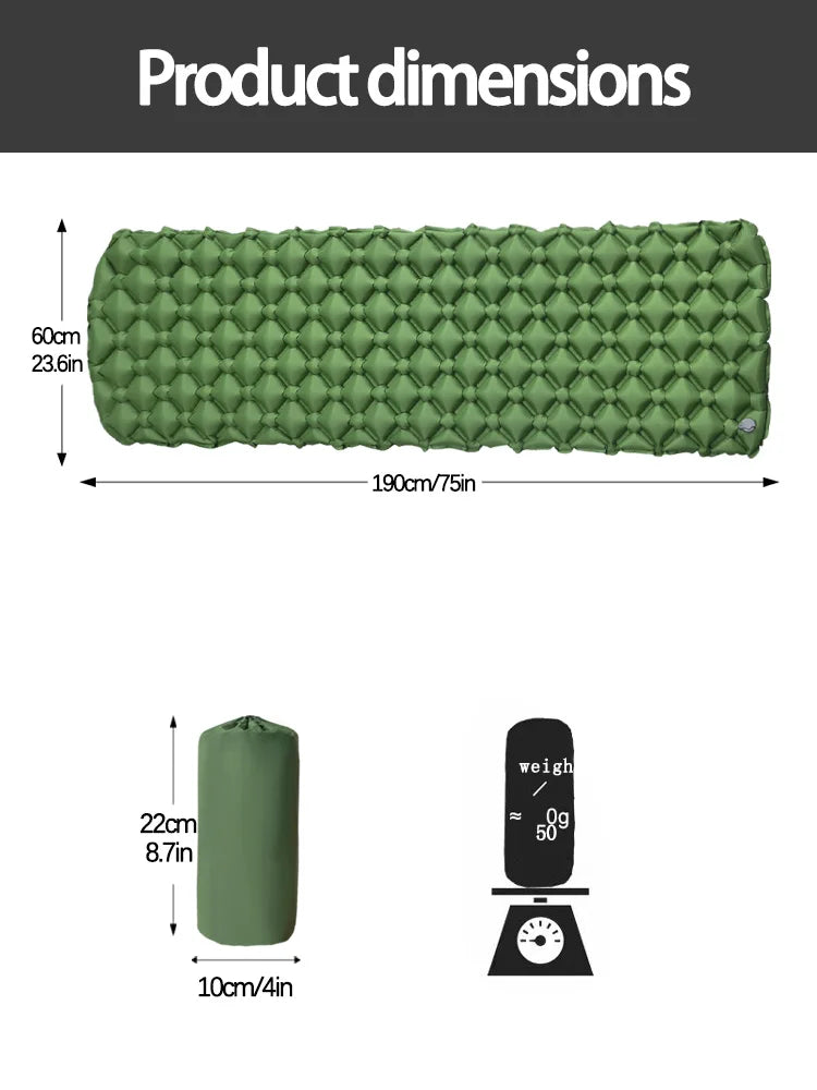 Colchoneta Inflable LT-01 TPU Nylon con Bomba Integrada