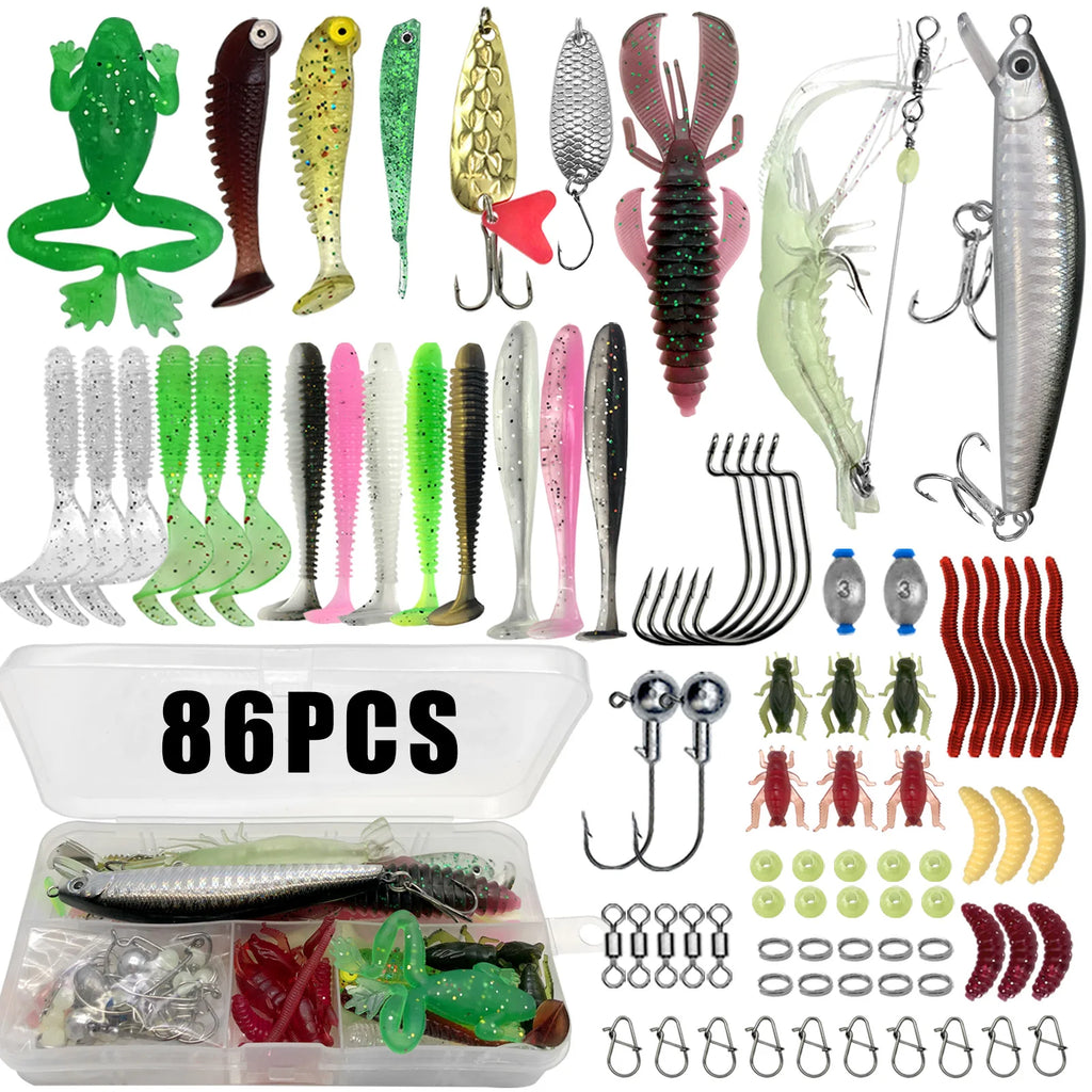 Kit de Señuelos para Pesca – Set Completo con Caja Táctica
