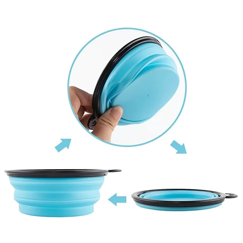 Comedero Plegable Silicona TPR para Perros y Gatos