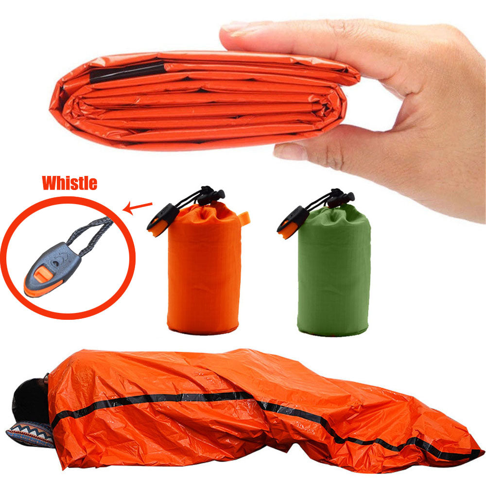 Bolsa de Supervivencia de Emergencia Mylar – Saco Térmico Impermeable para Camping, Trekking y Rescate