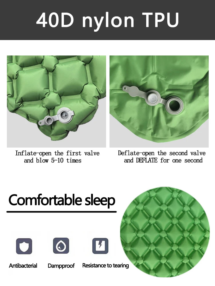 Colchoneta Inflable LT-01 TPU Nylon con Bomba Integrada