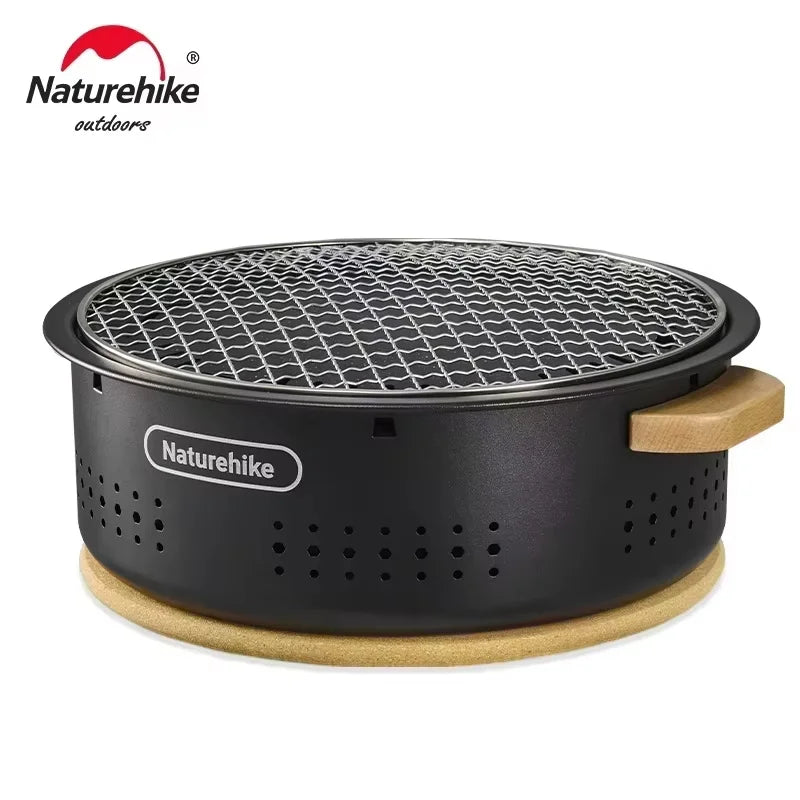 Parrilla Redonda a Carbón Naturehike — Sobremesa Camping