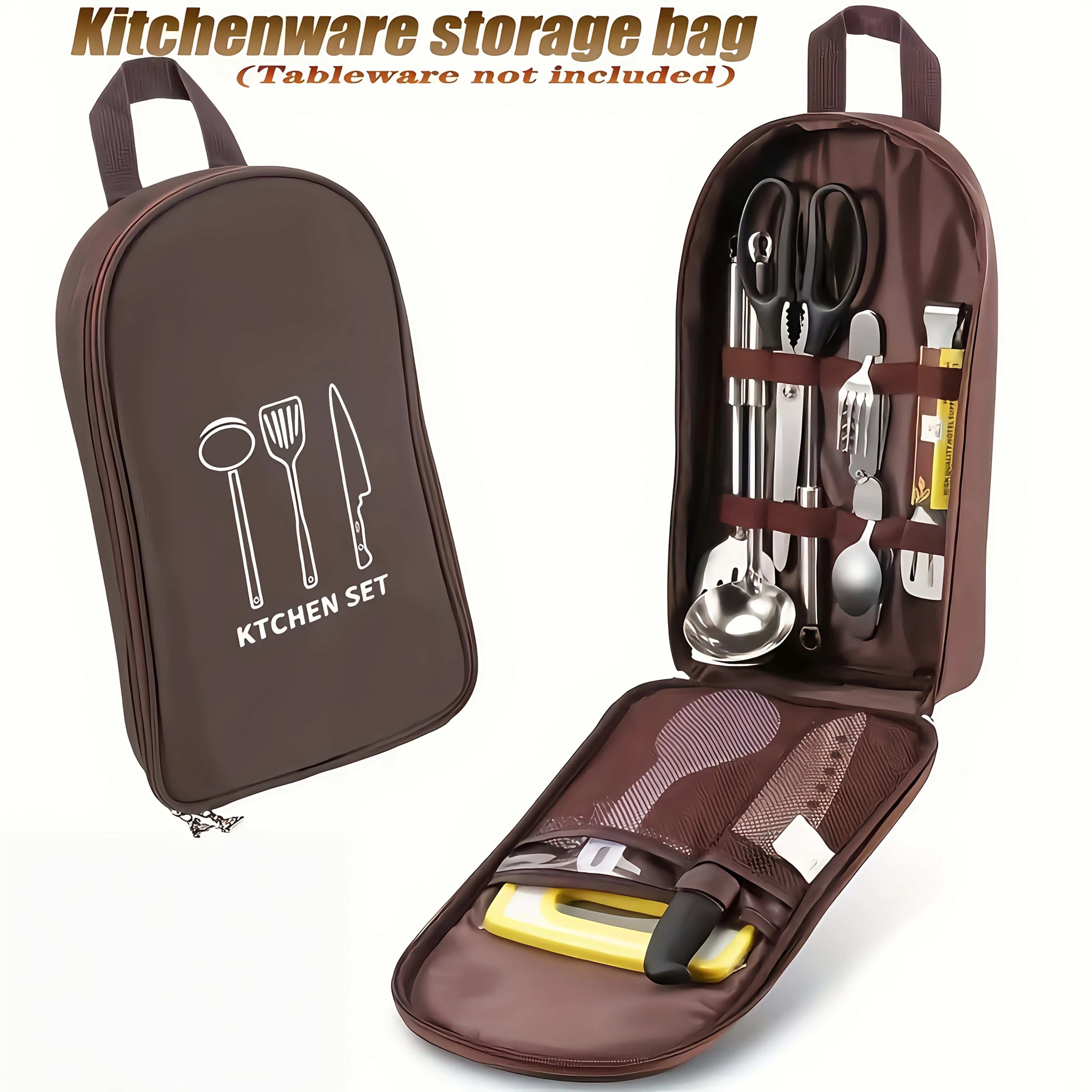 Organizador de Utensilios de Cocina para Camping