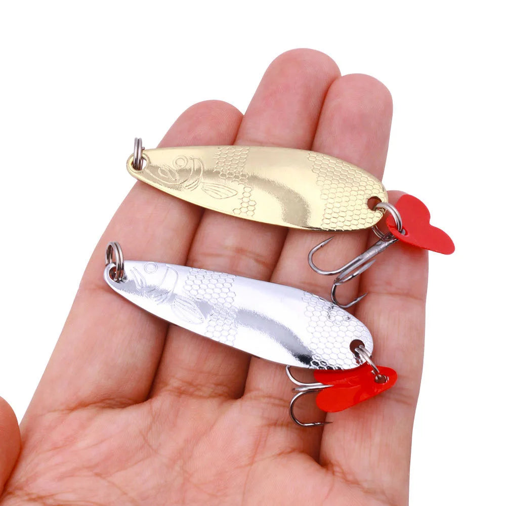 Kit de Señuelos Metálicos para Pesca 16 piezas con Estuche