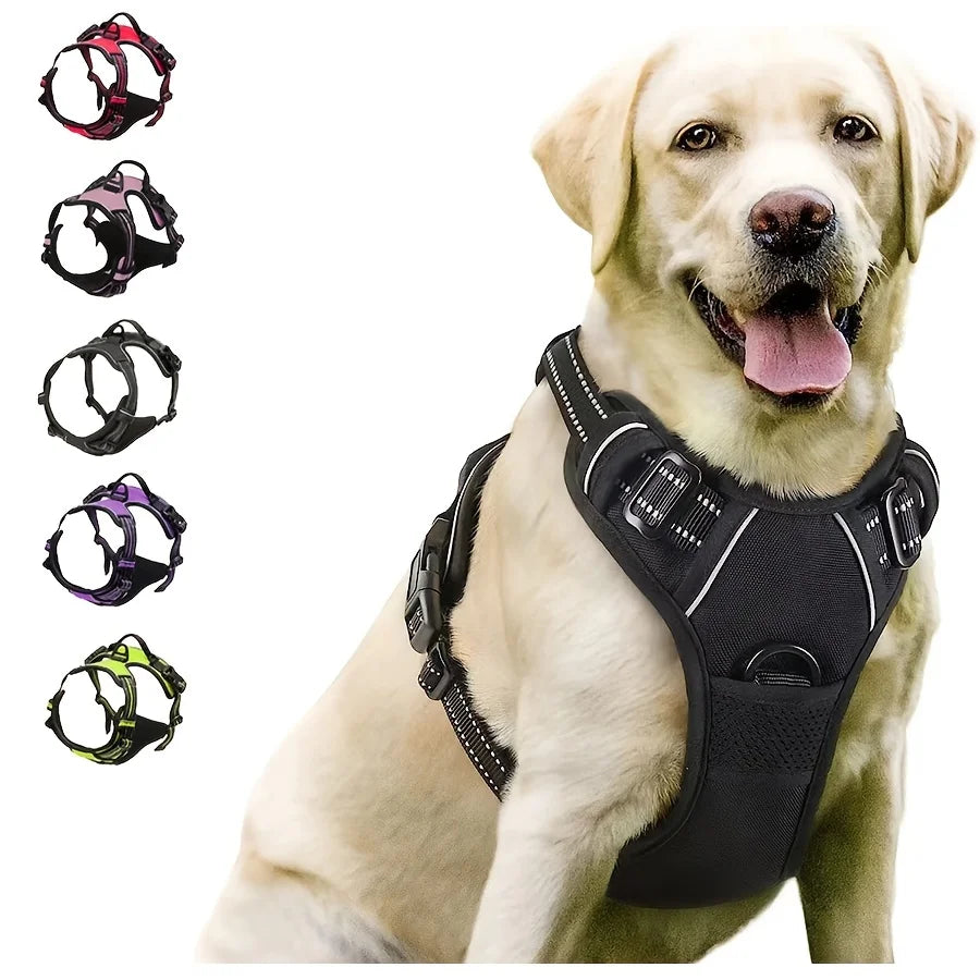 Arnés Antipull Reflectante para Perros Medianos y Grandes