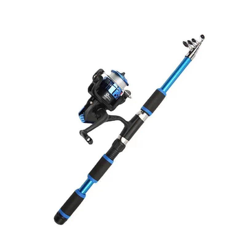 Kit de Pesca Telescópico con Reel y Accesorios 1.8 m