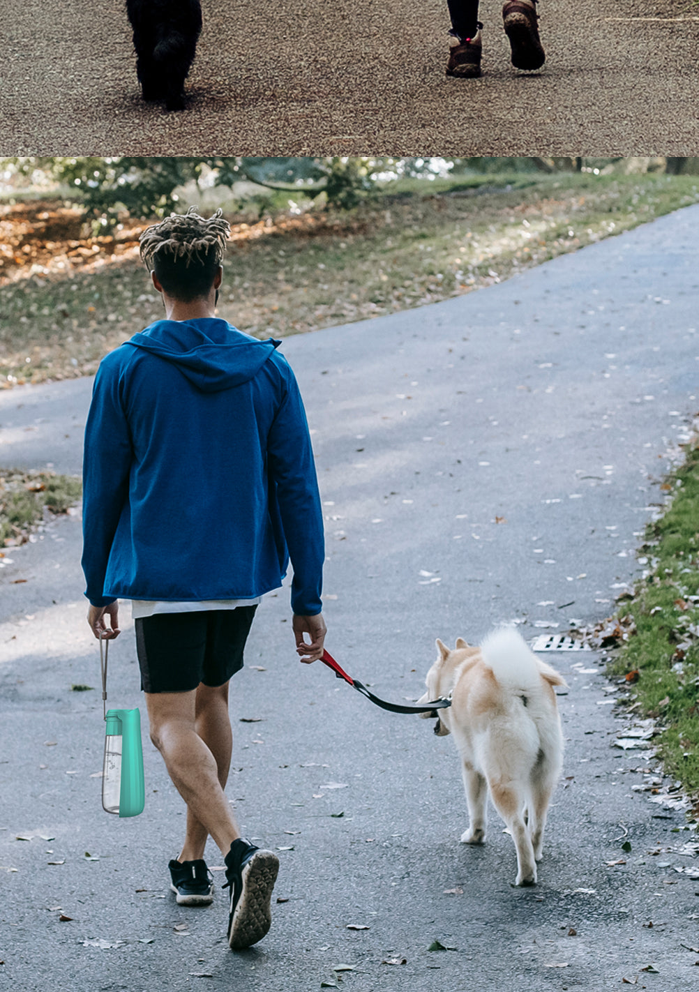 Botella Dispensadora de Agua Portátil para Perros 550ml