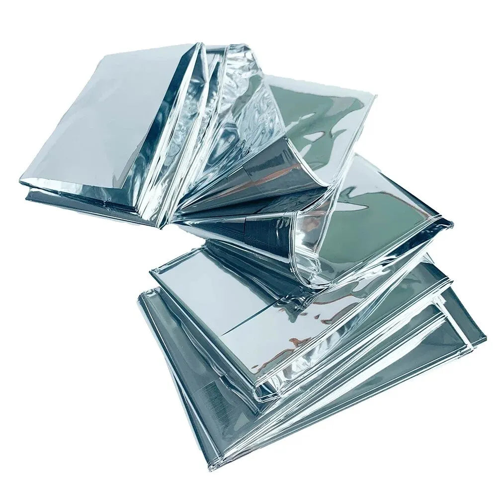 Manta Térmica de Emergencia Mylar 1.6×2.1m | Pack 10