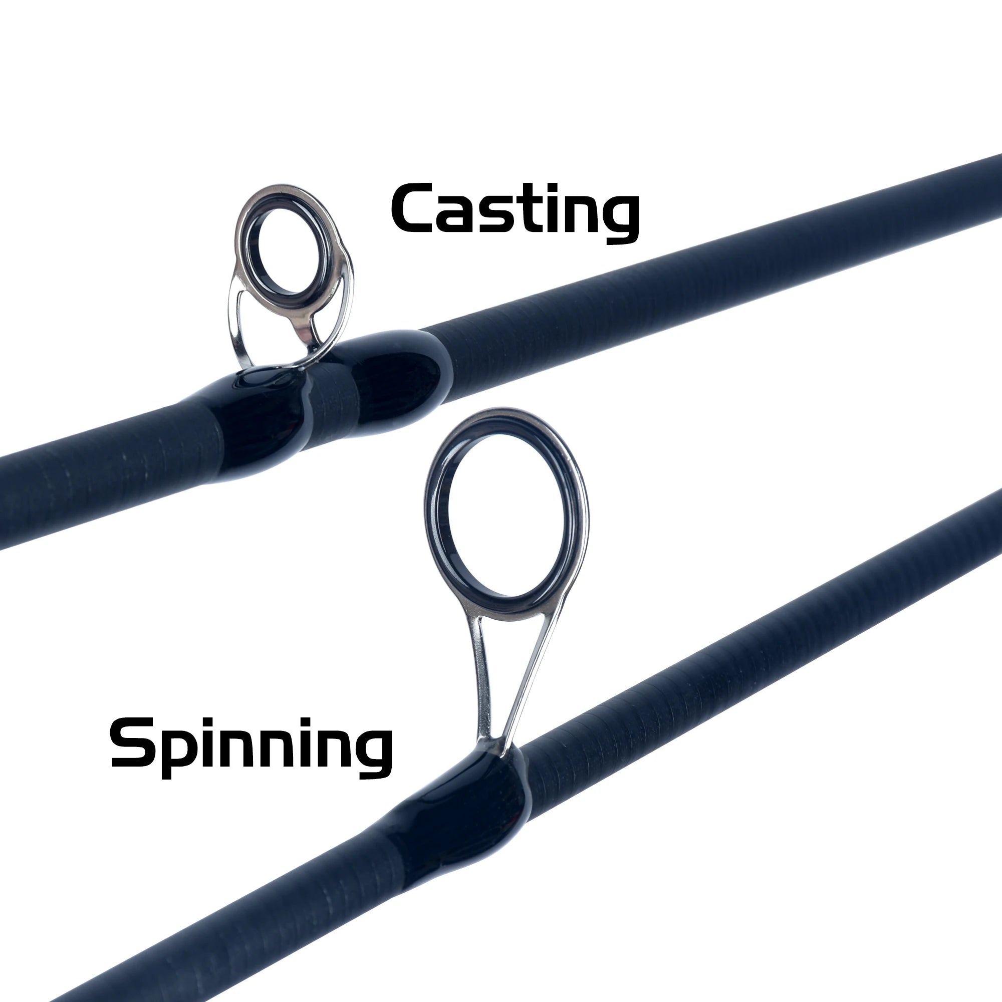 Caña de Viaje en Carbono 4/5 Secciones — Spinning y Casting