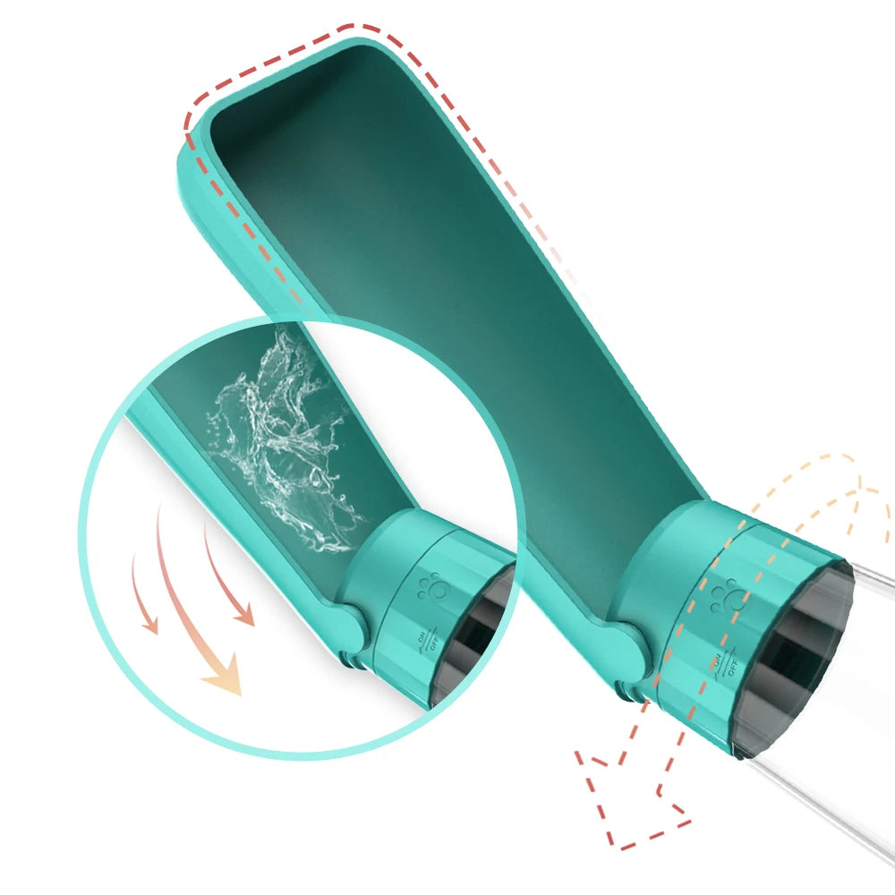 Botella Dispensadora de Agua Portátil para Perros 550ml