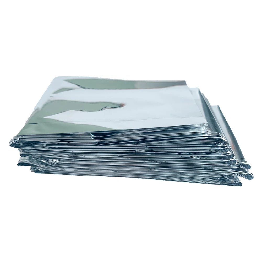 Manta Térmica de Emergencia Mylar 1.6×2.1m | Pack 10
