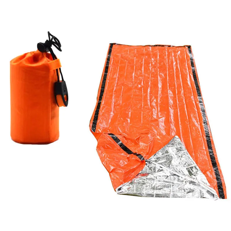 Bolsa de Supervivencia de Emergencia Mylar – Saco Térmico Impermeable para Camping, Trekking y Rescate