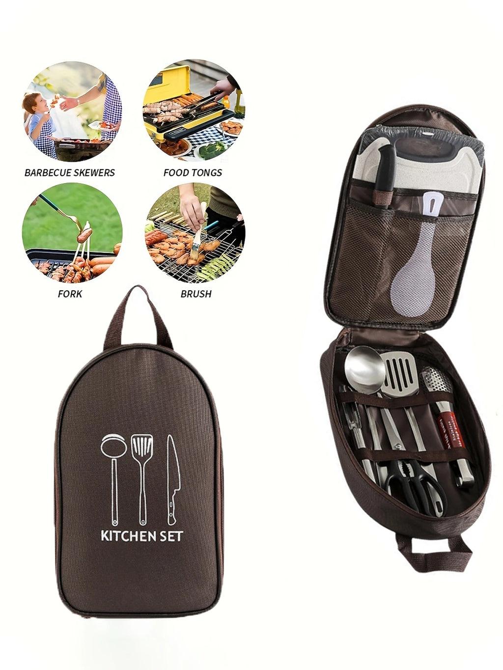 Organizador de Utensilios de Cocina para Camping