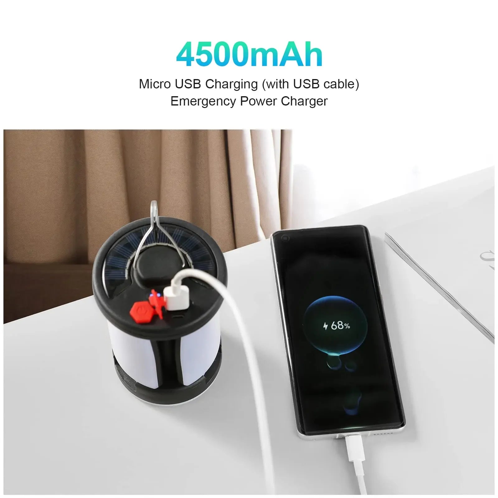 Linterna LED Plegable Recargable 1.000 lm + Powerbank