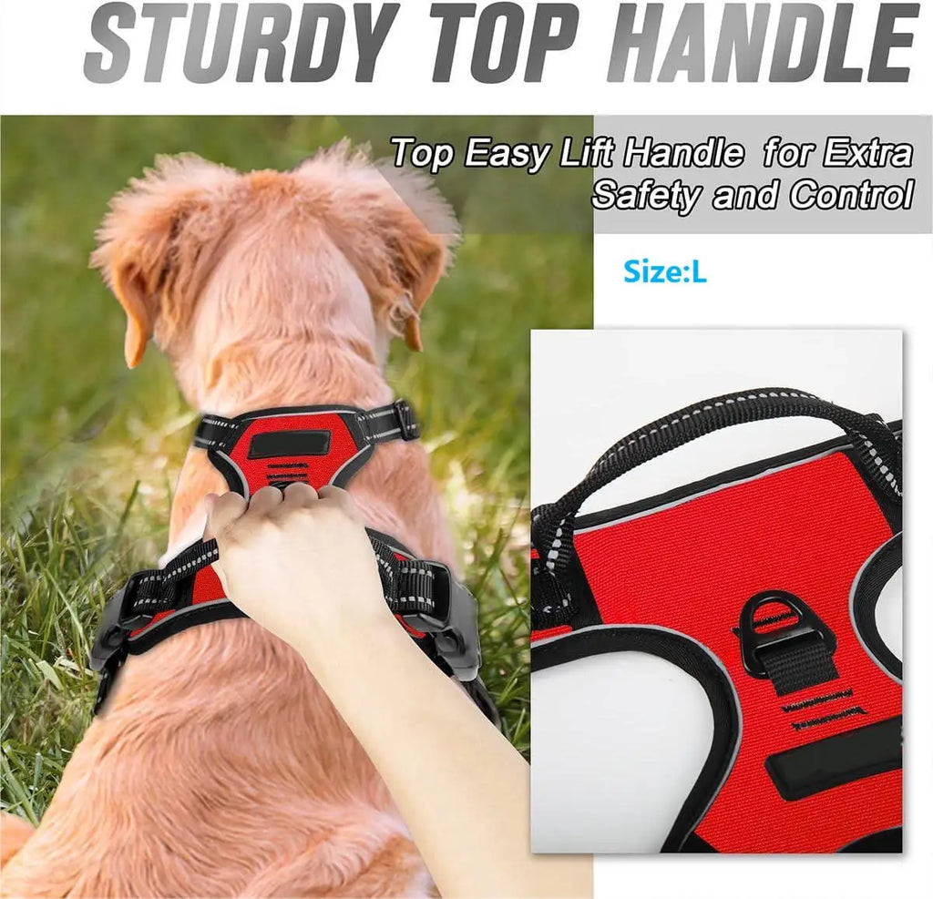 Arnés Antipull Reflectante para Perros Medianos y Grandes