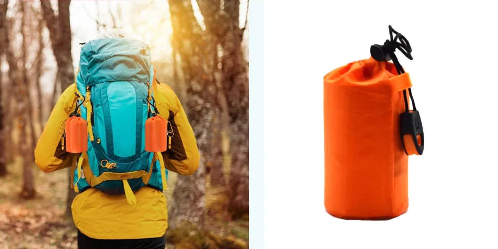 Bolsa de Supervivencia de Emergencia Mylar – Saco Térmico Impermeable para Camping, Trekking y Rescate