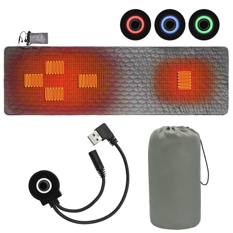 Colchoneta Eléctrica USB Térmica Alta Montaña 198×61 cm