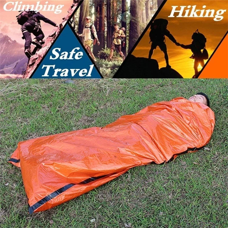 Bolsa de Supervivencia de Emergencia Mylar – Saco Térmico Impermeable para Camping, Trekking y Rescate