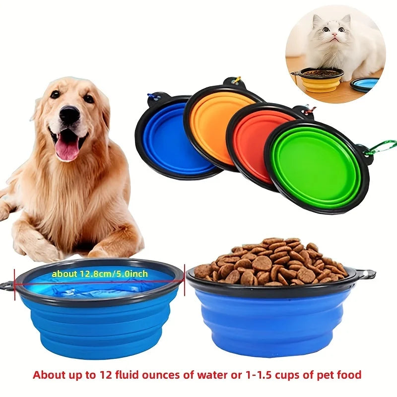 Comedero Plegable Silicona TPR para Perros y Gatos