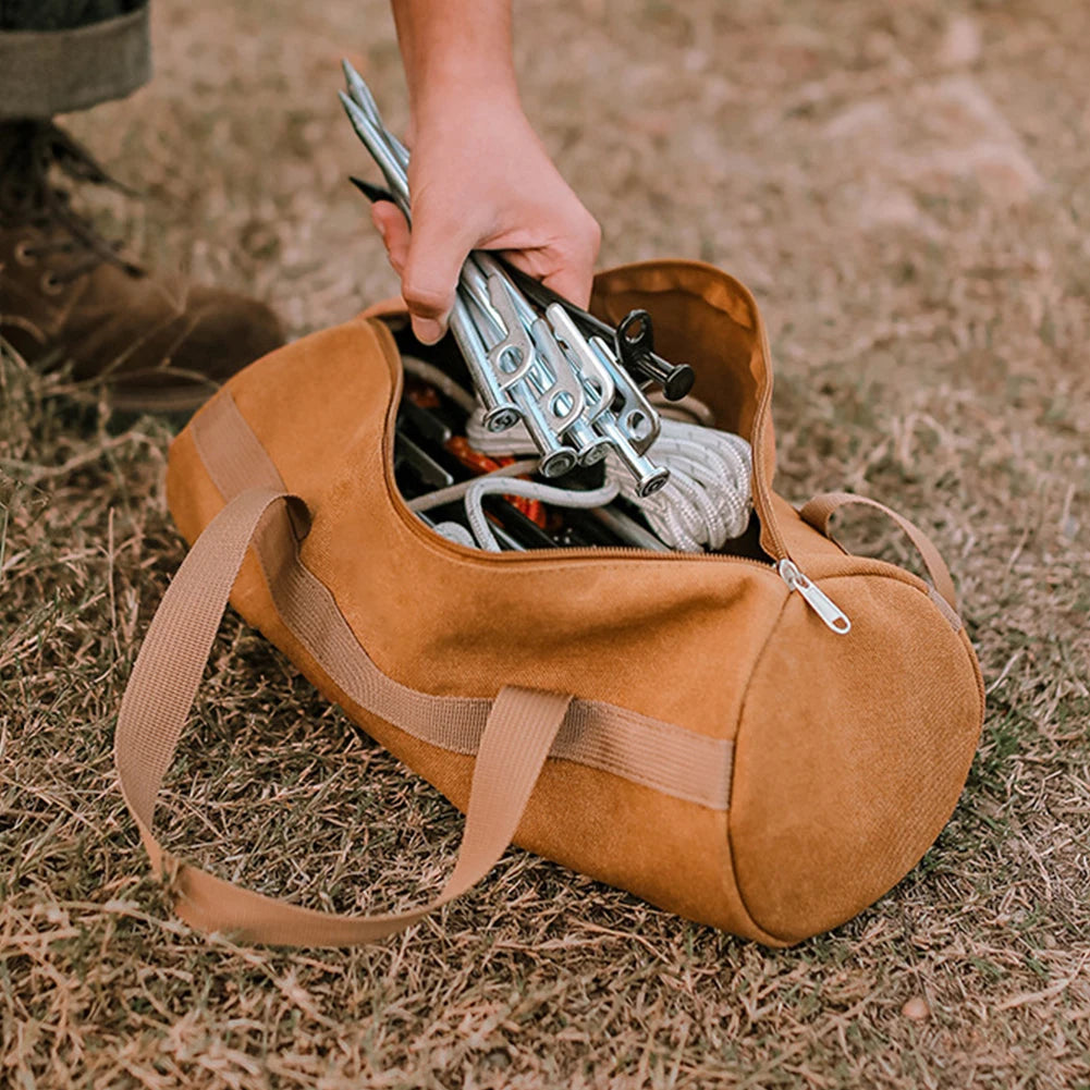 Bolsa Cilíndrica para Estacas y Herramental de Campamento