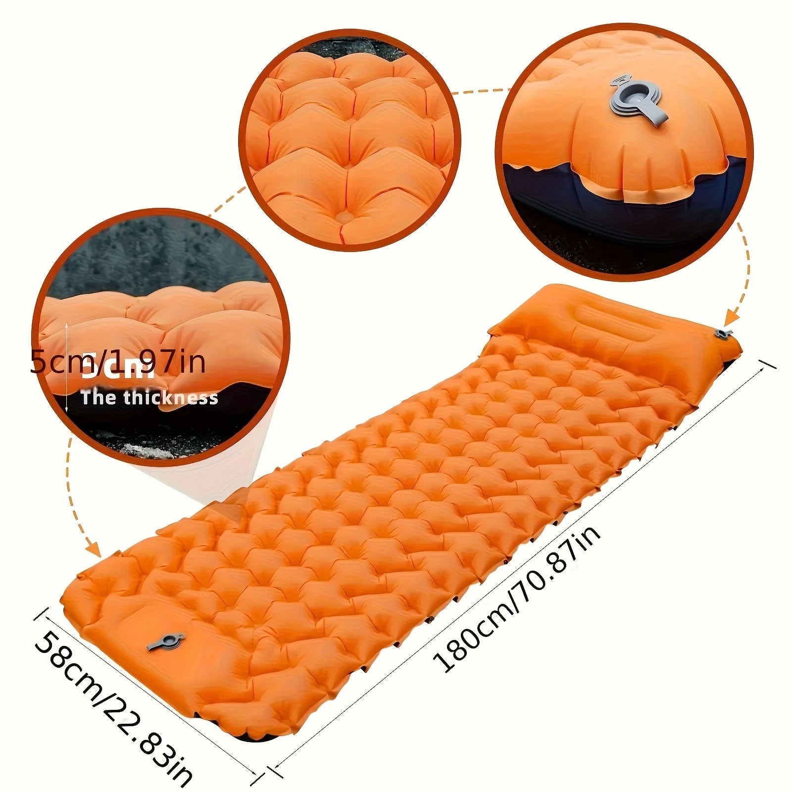 Colchoneta Inflable 4 Estaciones con Bomba Integrada 840 g