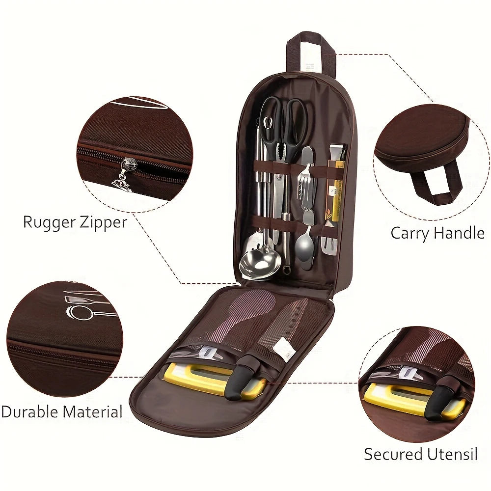 Organizador de Utensilios de Cocina para Camping