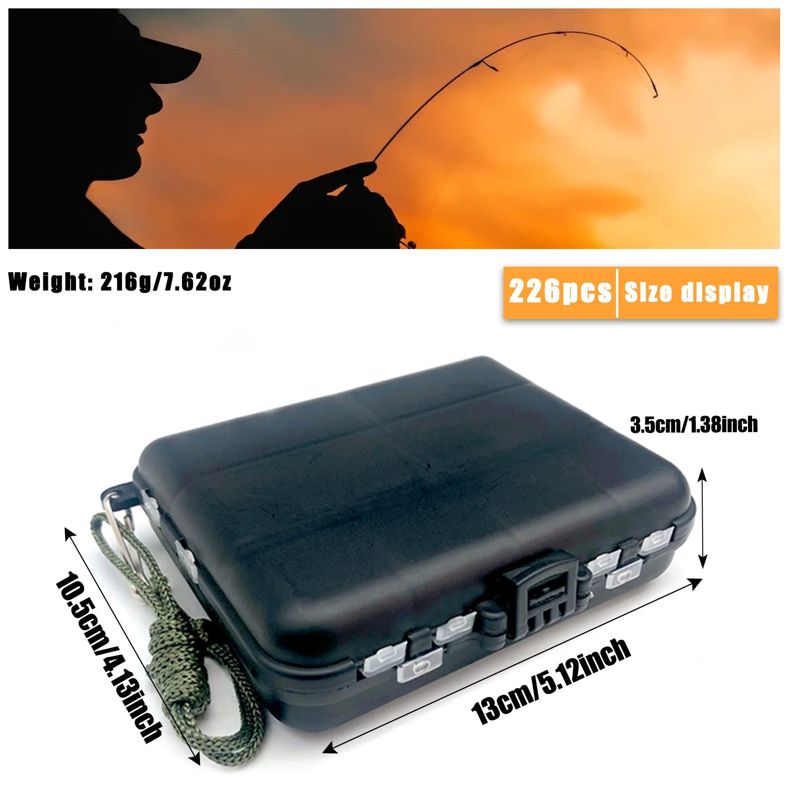 Kit de Pesca Completo 410 piezas con Caja Organizadora