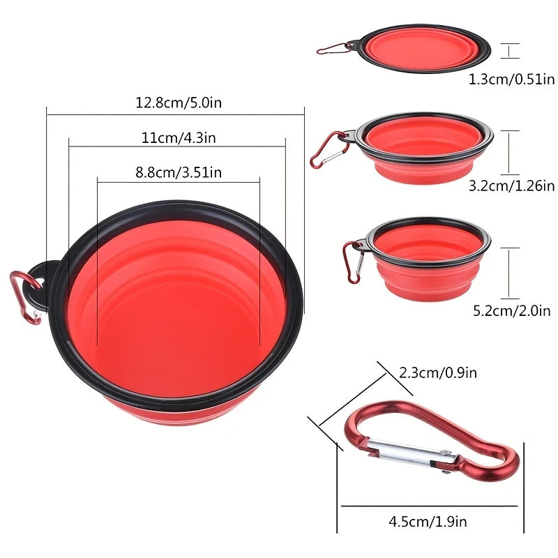 Comedero Plegable Silicona TPR para Perros y Gatos