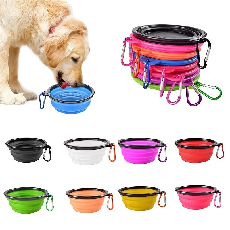 Comedero Plegable Silicona TPR para Perros y Gatos