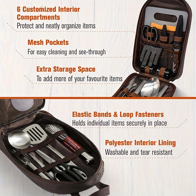 Organizador de Utensilios de Cocina para Camping