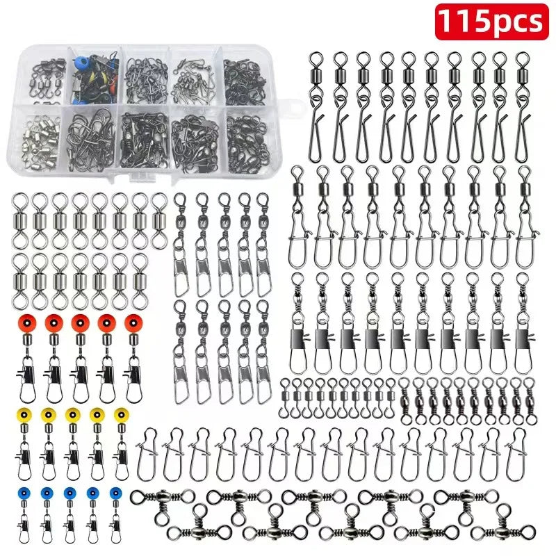 Kit de Pesca Completo 410 piezas con Caja Organizadora