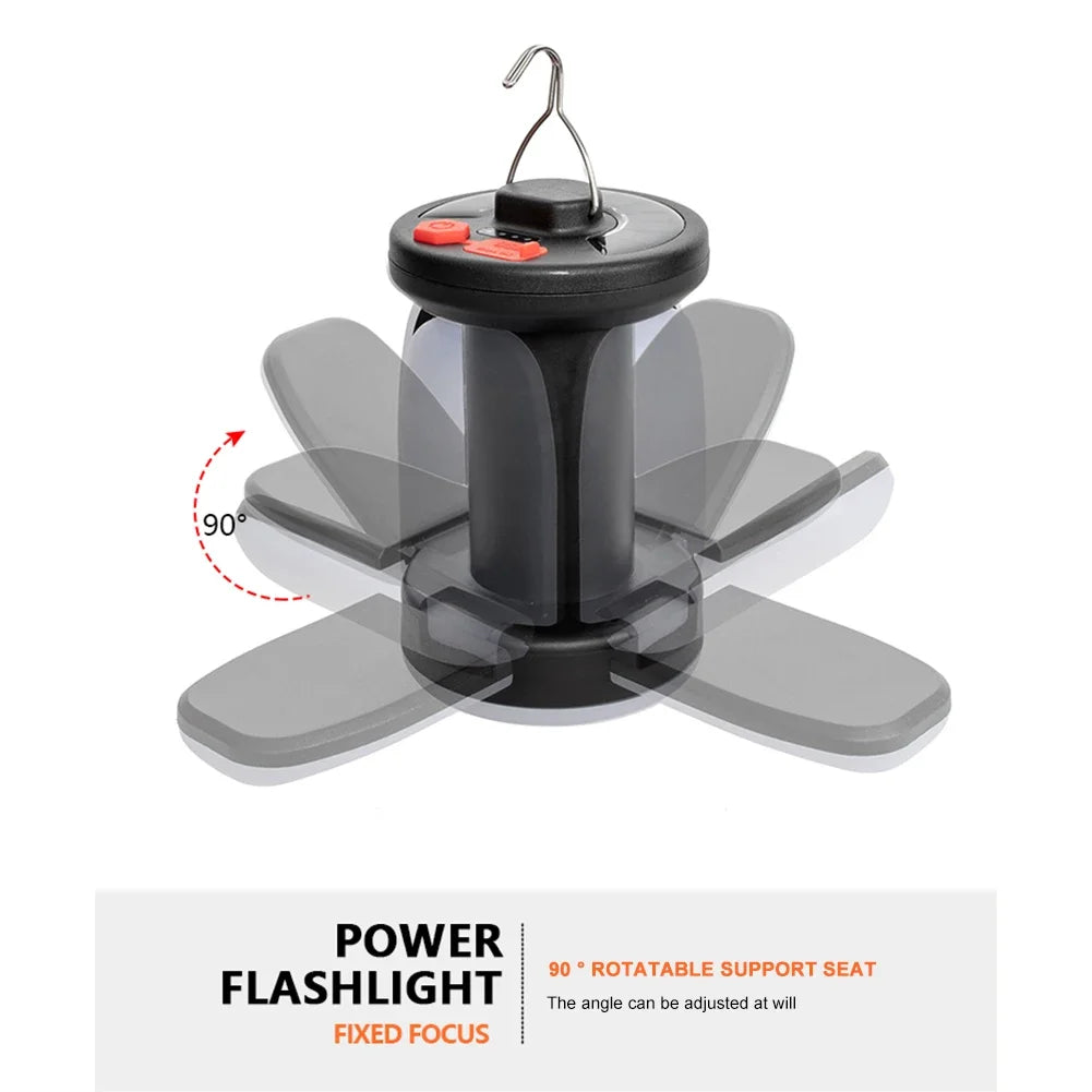 Linterna LED Plegable Recargable 1.000 lm + Powerbank