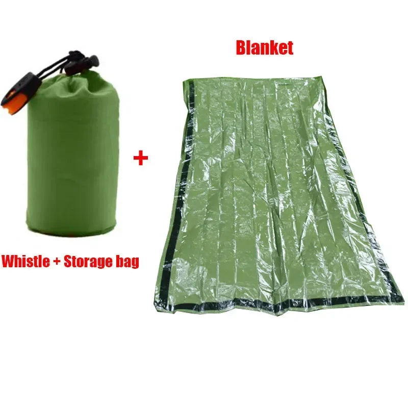 Bolsa de Supervivencia de Emergencia Mylar – Saco Térmico Impermeable para Camping, Trekking y Rescate