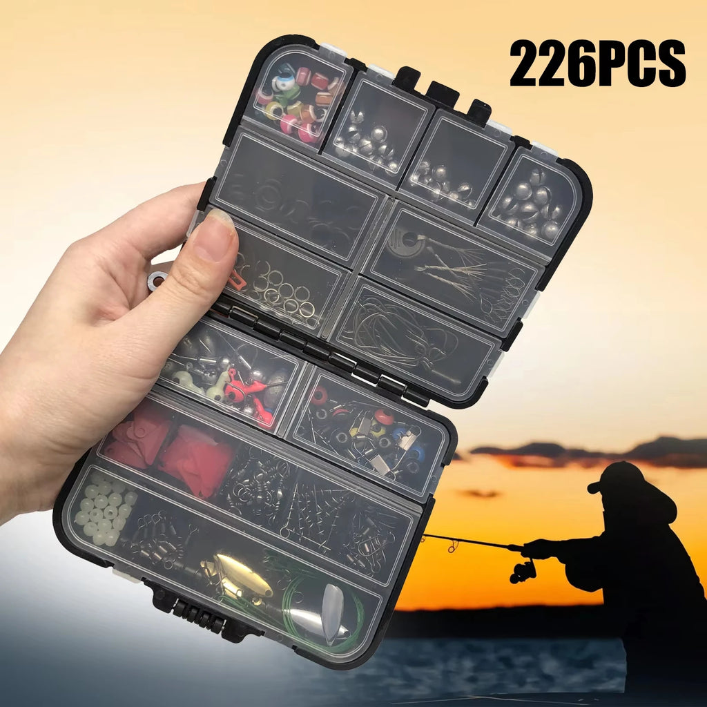 Kit de Pesca Completo 410 piezas con Caja Organizadora